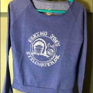 Distressed navy blue Eskimo Joe light sweater